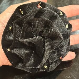 Brand New Free people black Rosette pin stud pack 5 earrings set